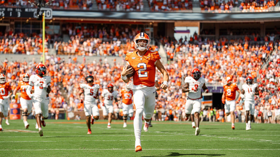 Clemson Triumphs Over NC State 59-35 in a Thrilling Battle: Klubnik Shines, Smothers Sparks Late Surge