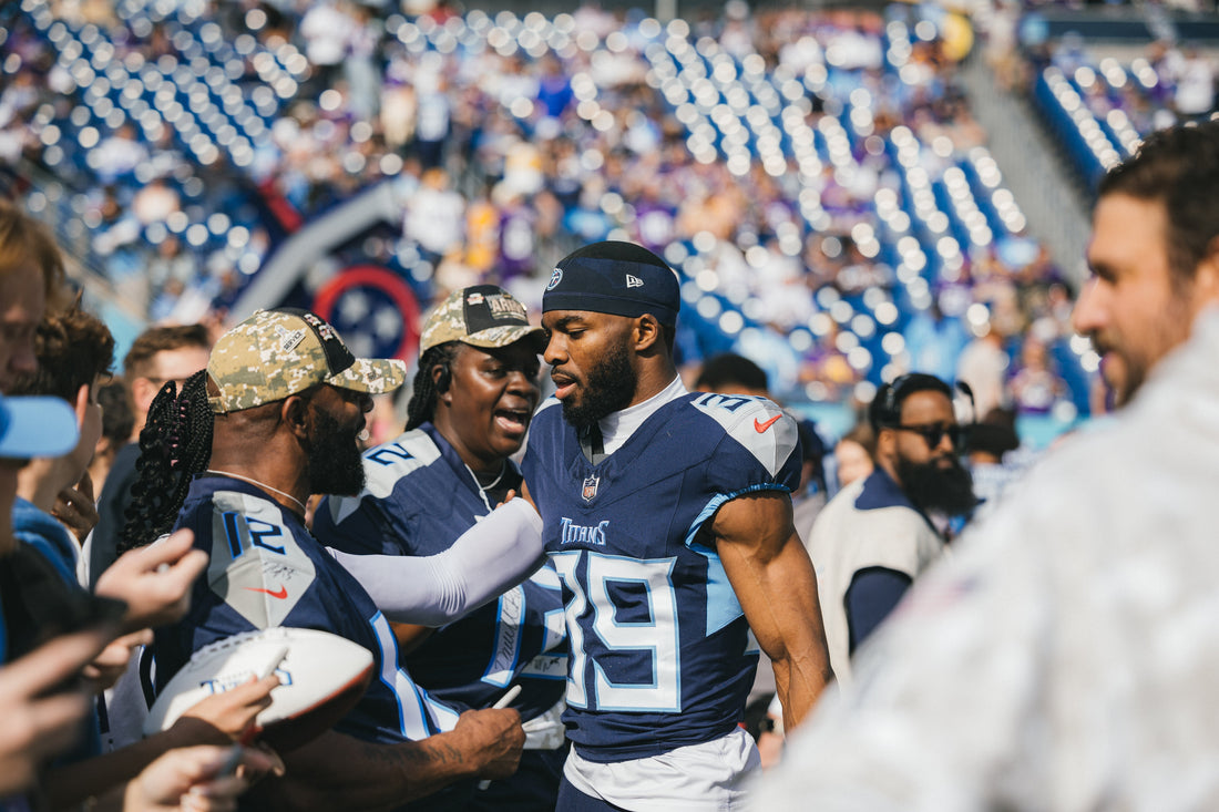 Titans Fall to Vikings on Salute to Service Sunday as Baker Shines On and Off the Field